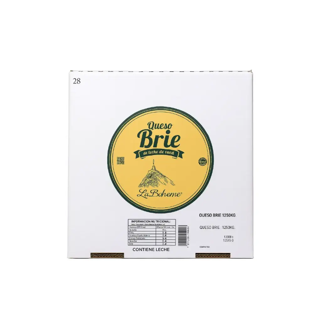 Queso Brie La Boheme Caja x 1.5 Kg.