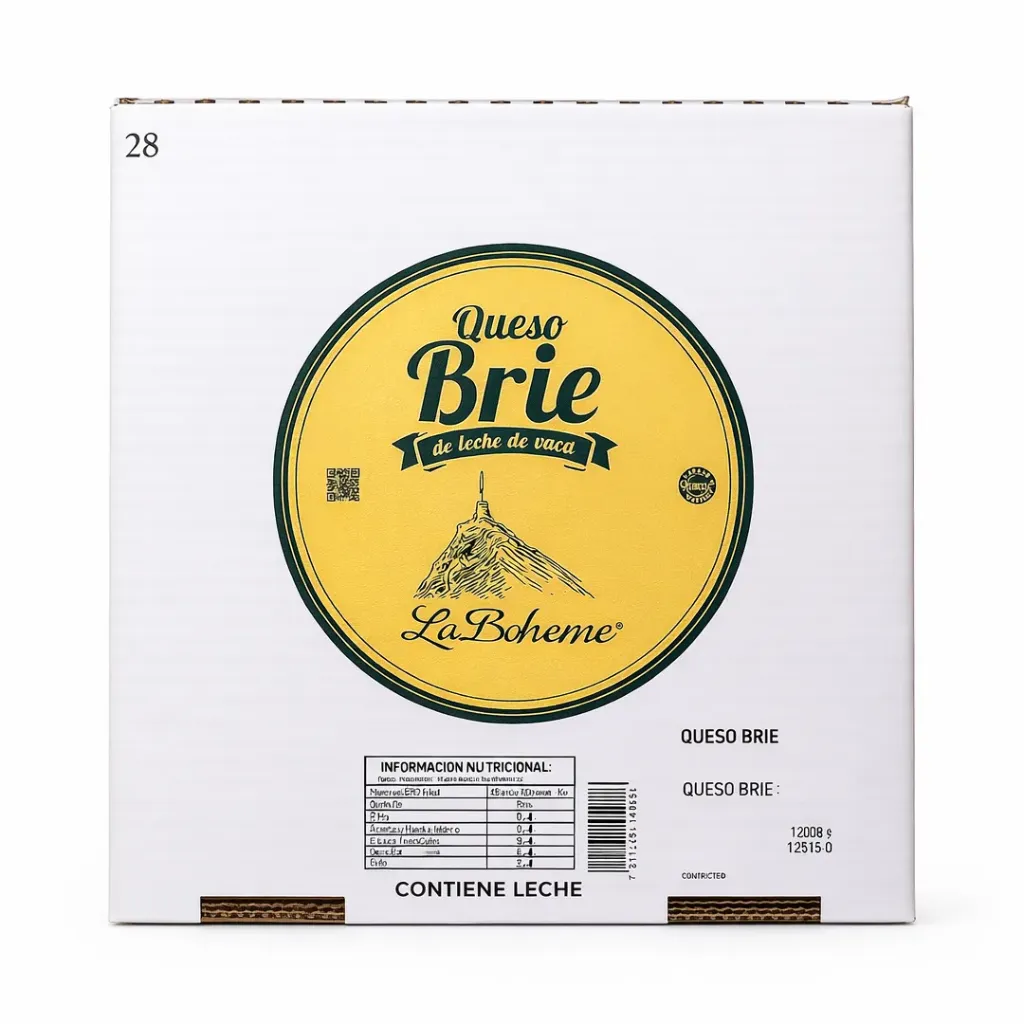Queso Brie La Boheme Caja x 1.5 Kg.
