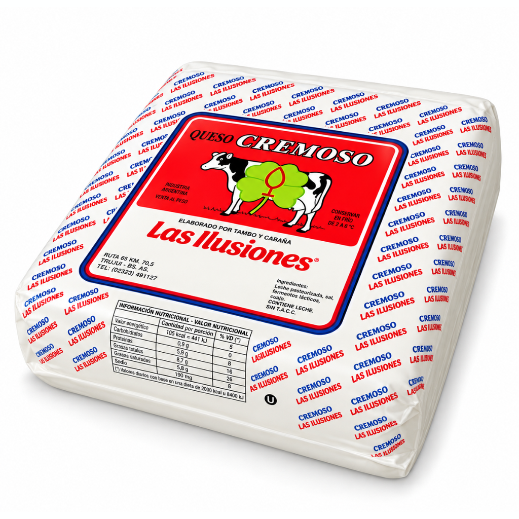 Queso Cremoso Las Ilusiones x 4 Kg. Q117