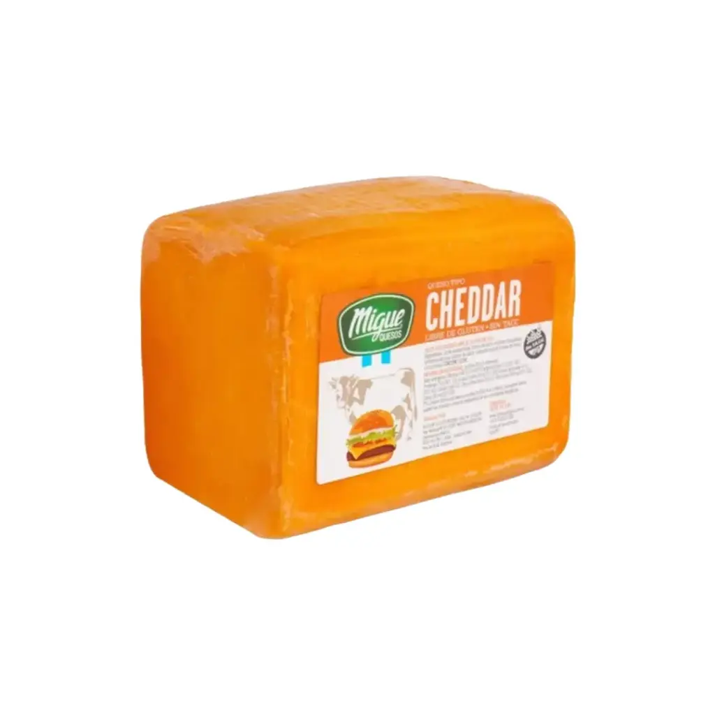 Queso Saborizado Cheddar Migue x 2Kg.