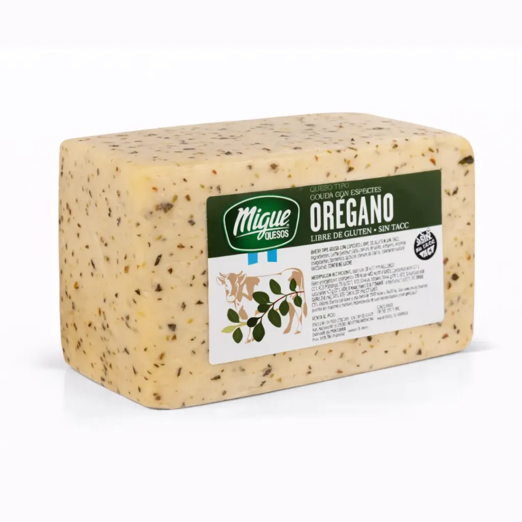 [Q131] Queso Migue Gouda Oregano x 2Kg.