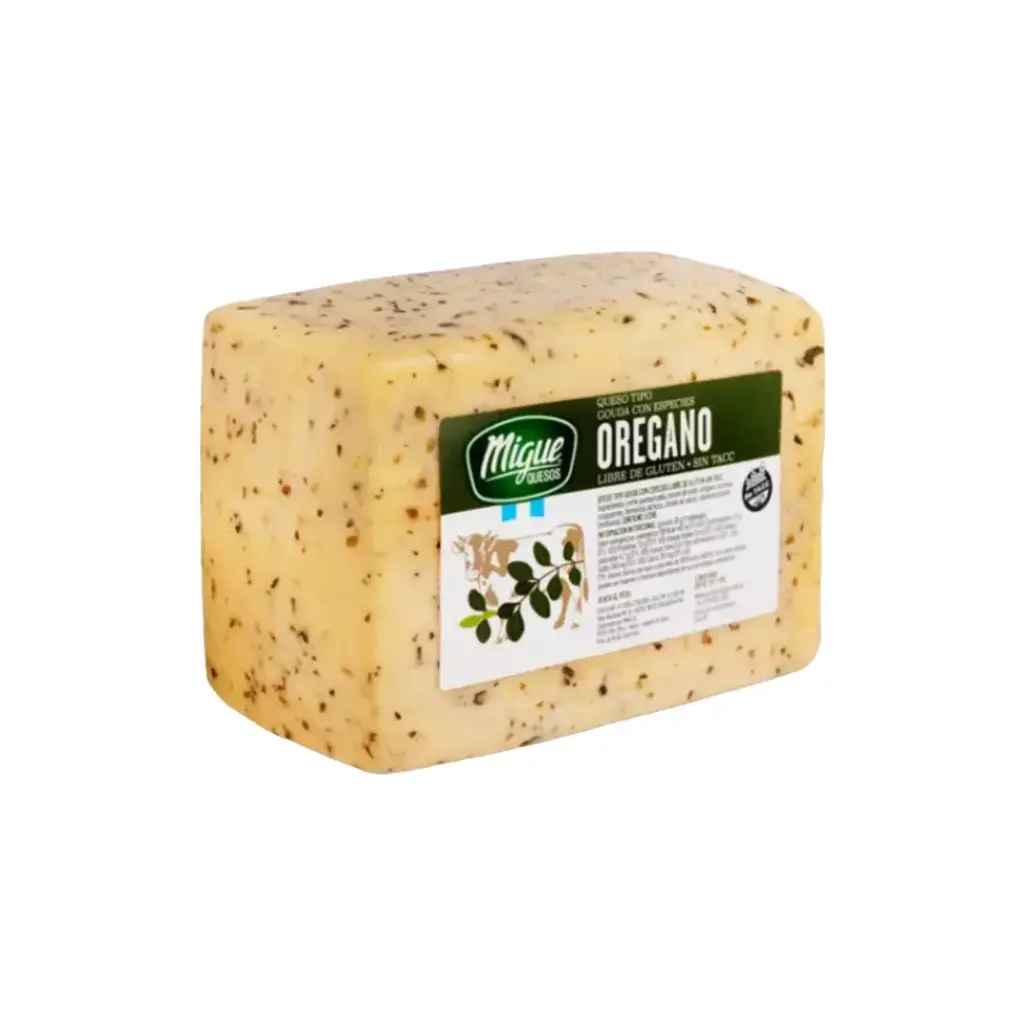 Queso Saborizado Mini Oregano Migue x 2Kg.