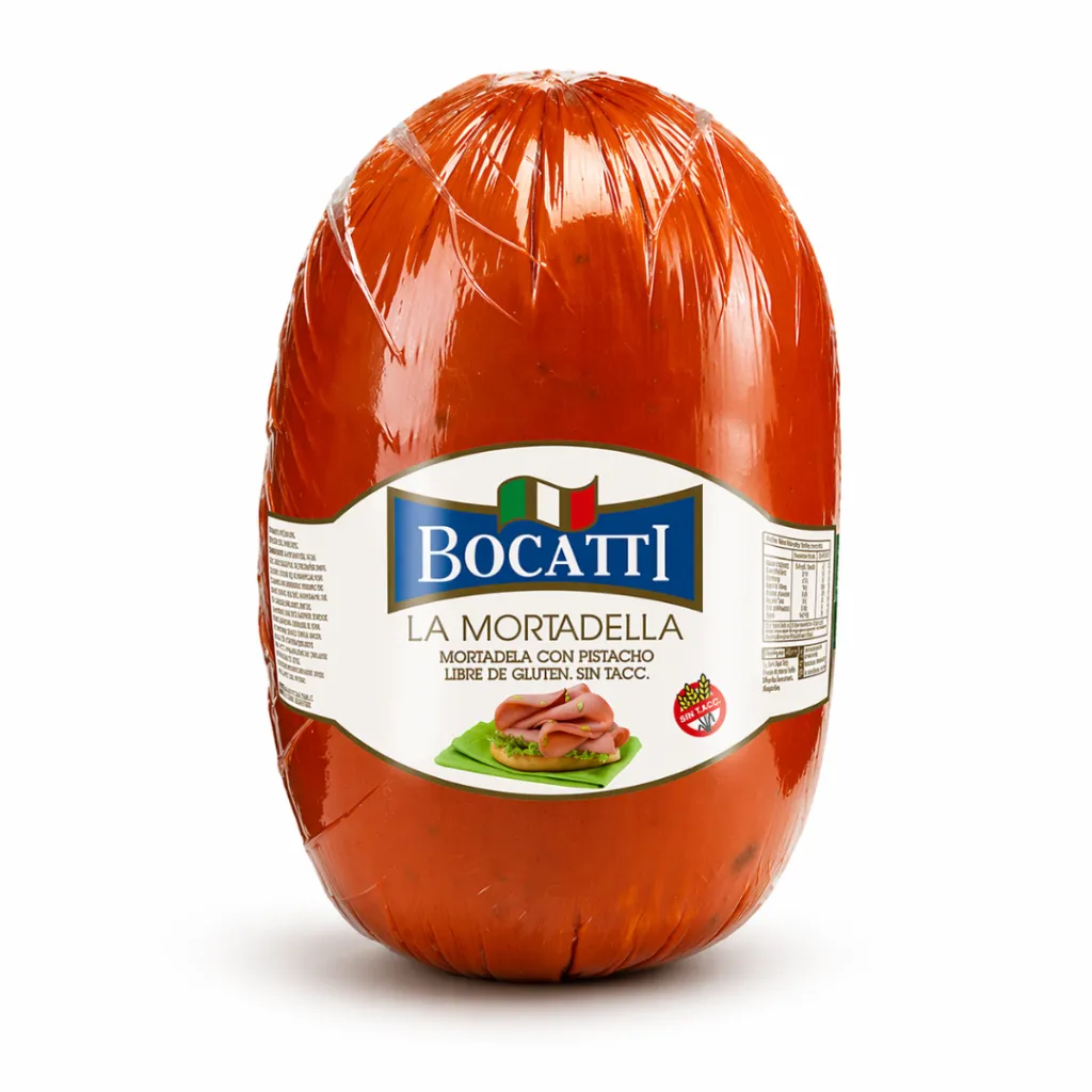 [F122] Mortadela Pistacho Bocatti x 3,75 Kg. F122