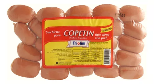 Salchichas Copetin Tipo Alemana Friolim Caja x 10U.