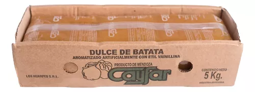 Dulce de Batata Cajon Cayfar x 5Kg.
