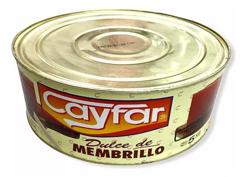 Dulce Membrillo Lata Cayfar x 5Kg. 