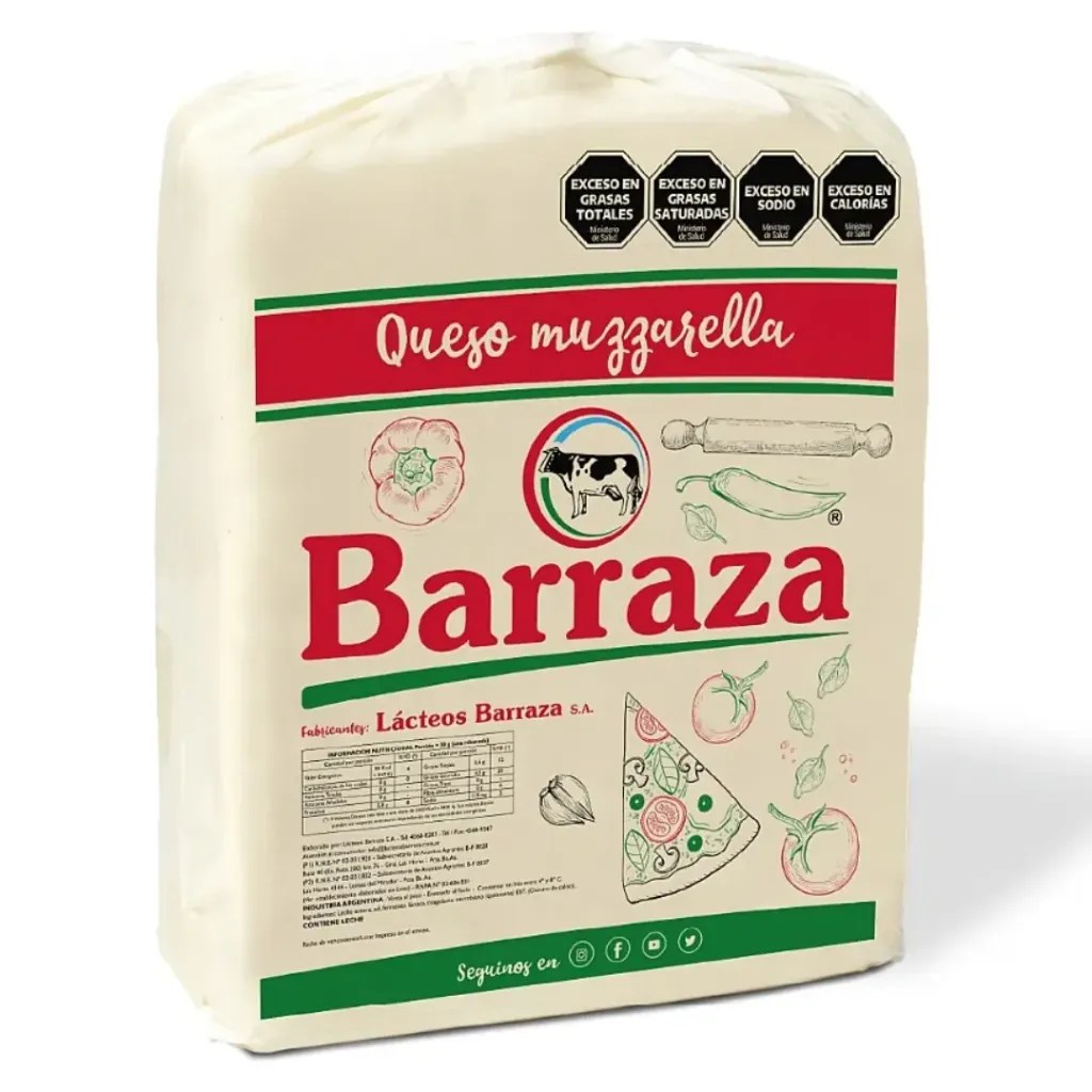 Muzzarella Barraza Plancha x 10 Kg. Q079