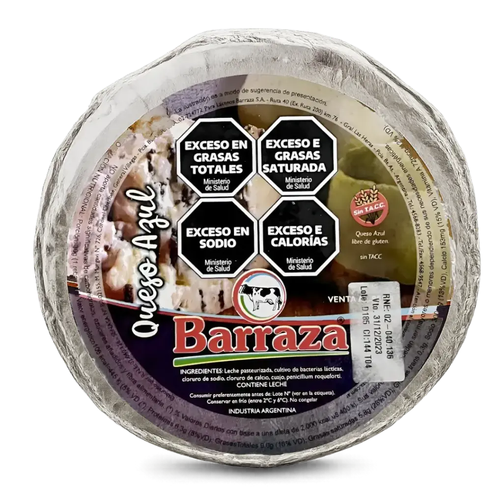 [Q071] Queso Azul Roquefort Barraza x 2,5 Kg. Q071