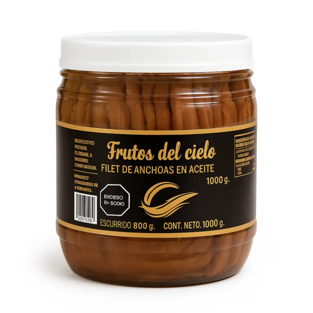 Anchoas Frutos del Cielo x 1Kg. Premium