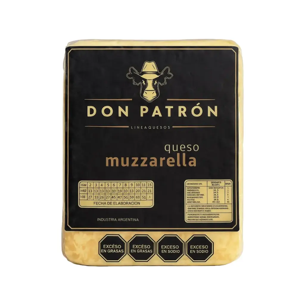 [Q042] Queso Muzzarella Don Patron Plancha x 10Kg.  