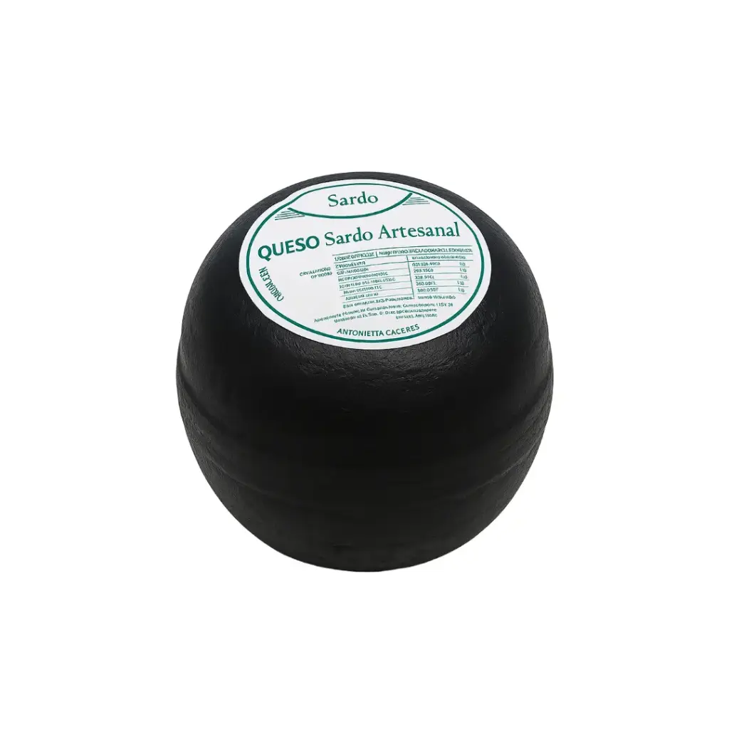 Queso Sardo Cascara Negra Estacionado x 3.00 Kg.