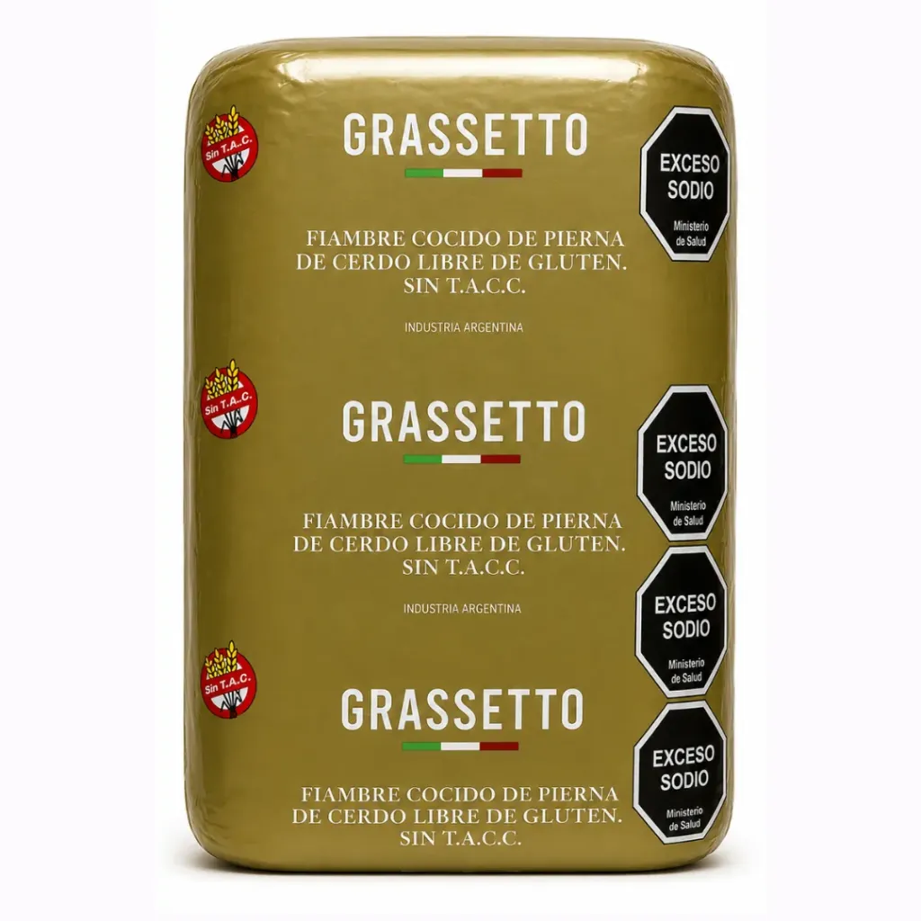 Jamón Cocido Grassetto x 4 Kg. F169