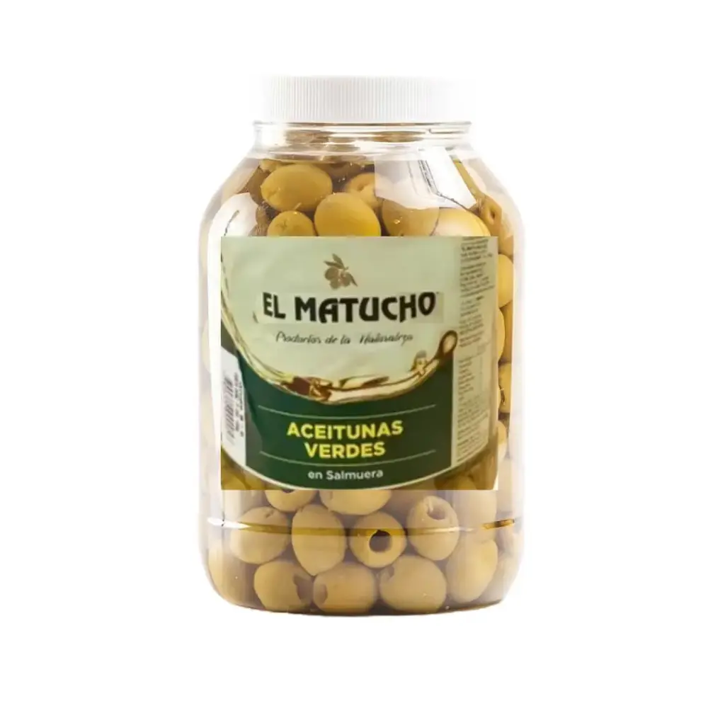 Aceitunas Verdes Olivas Sin Carozo en Salmuera x 1Kg.