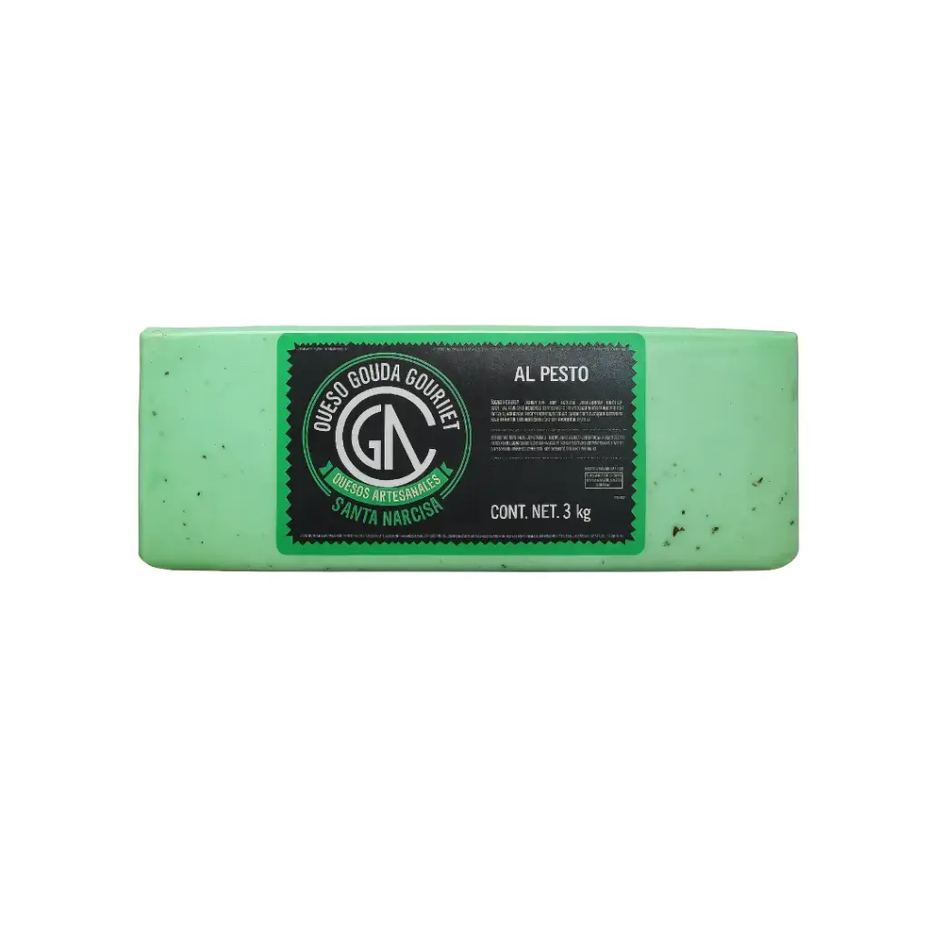 Queso al Pesto Santa Narcisa x 4kg.