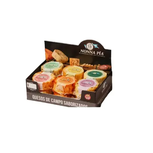 [Q304] Provoletas Mini Saborizados Nonna Pia Caja x 12 U.