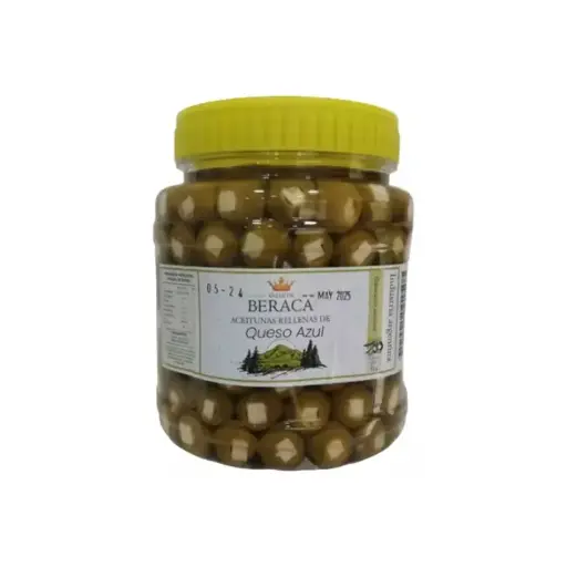 [V007] Aceitunas Rellenas Queso Azul Beraca x 1Kg.  