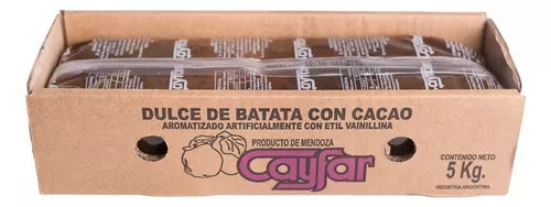 [V011] Cajon Batata Con Chocolate Cayfar x 5Kg.
