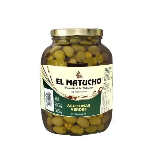 [V032] Aceitunas Verdes Con Carozo x 2Kg.