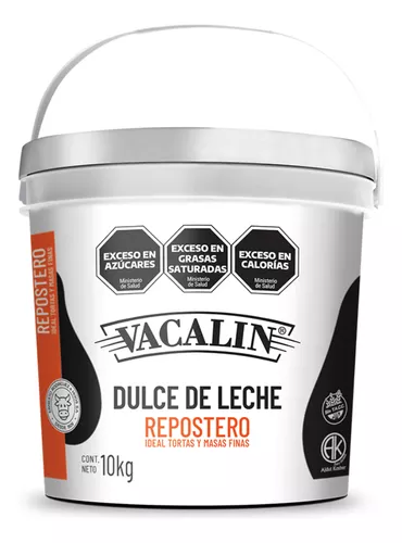 [V183] Dulce De Leche Vacalin Repostero Balde X 10kg.