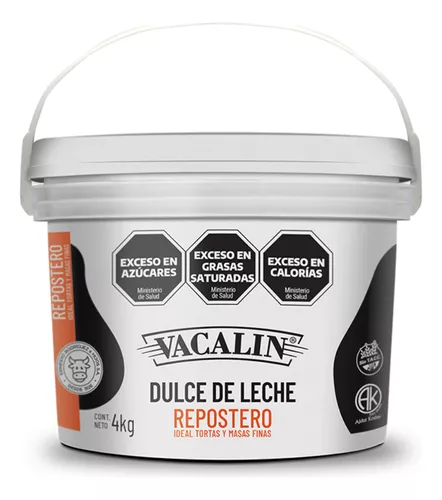 [V184] Dulce De Leche Vacalin Repostero Balde X 4kg. 