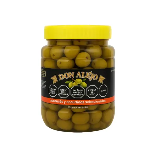 [V027] Aceitunas Verdes Con Carozo Don Alejox 1Kg.