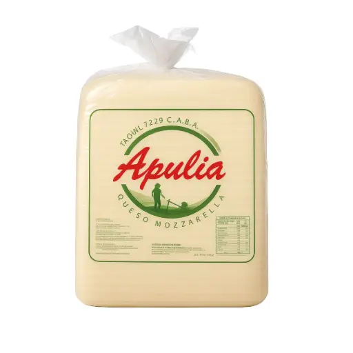 [Q044] Queso Muzzarella Apulia Plancha x 20Kg.  